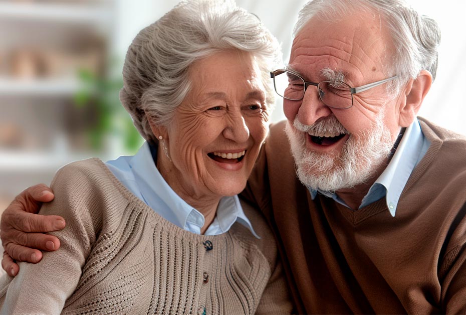 Пожилые люди в пансионате наслаждаются совместными беседами